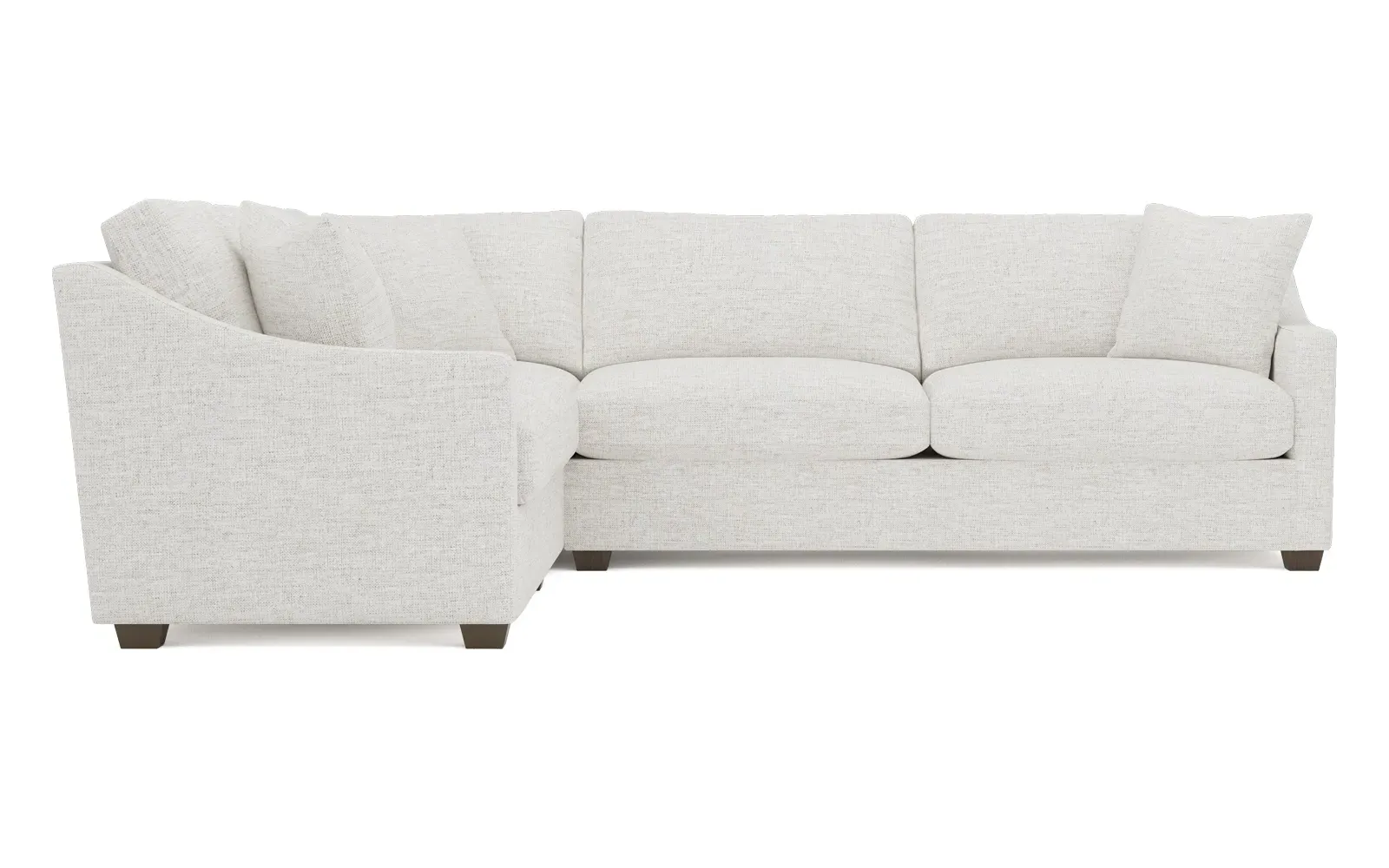 Avery L-Shaped Corner Sectional - Heathered Ivory
