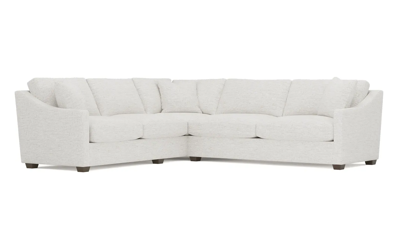 Avery L-Shaped Corner Sectional - Heathered Ivory