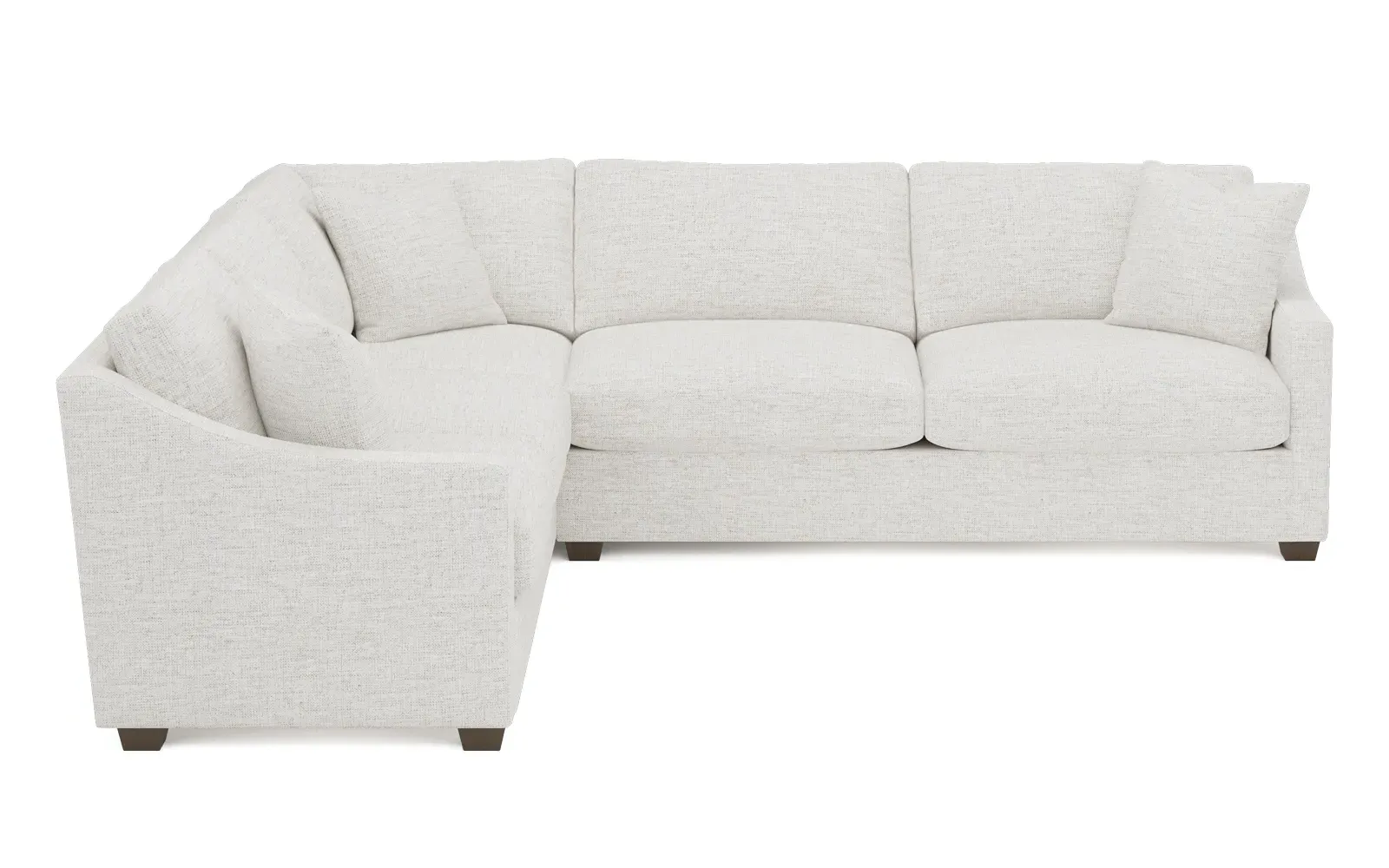 Avery L-Shaped Corner Sectional - Heathered Ivory