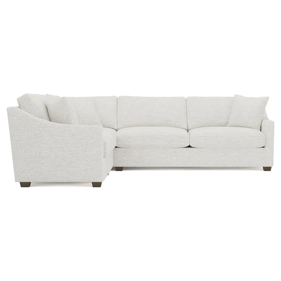 Avery L-Shaped Corner Sectional - Heathered Ivory