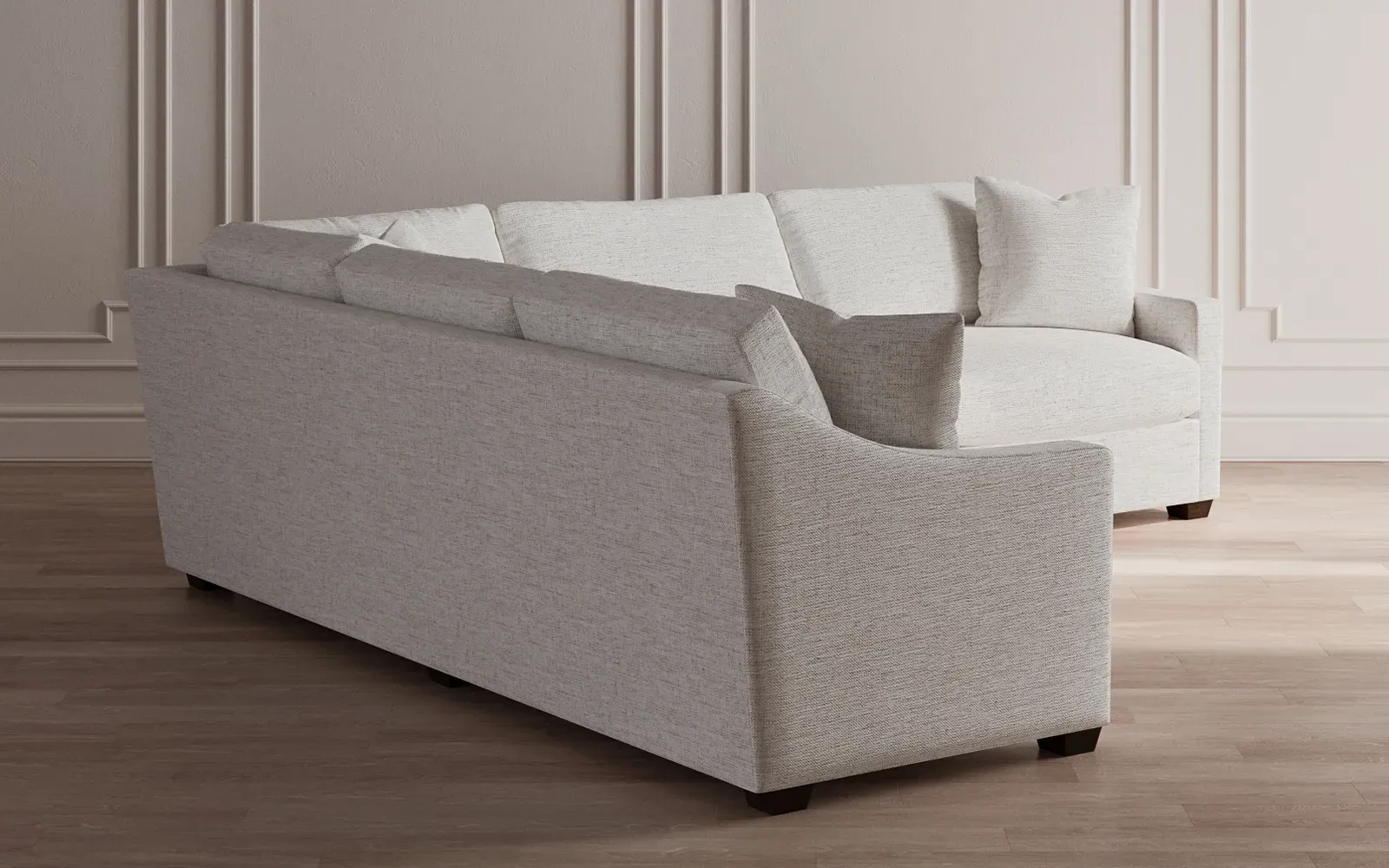 Avery L-Shaped Corner Sectional - Pebble