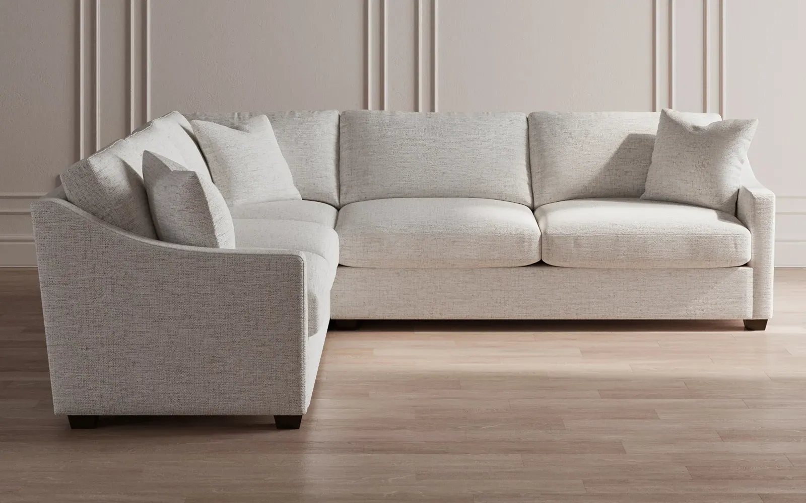 Avery L-Shaped Corner Sectional - Porcelain