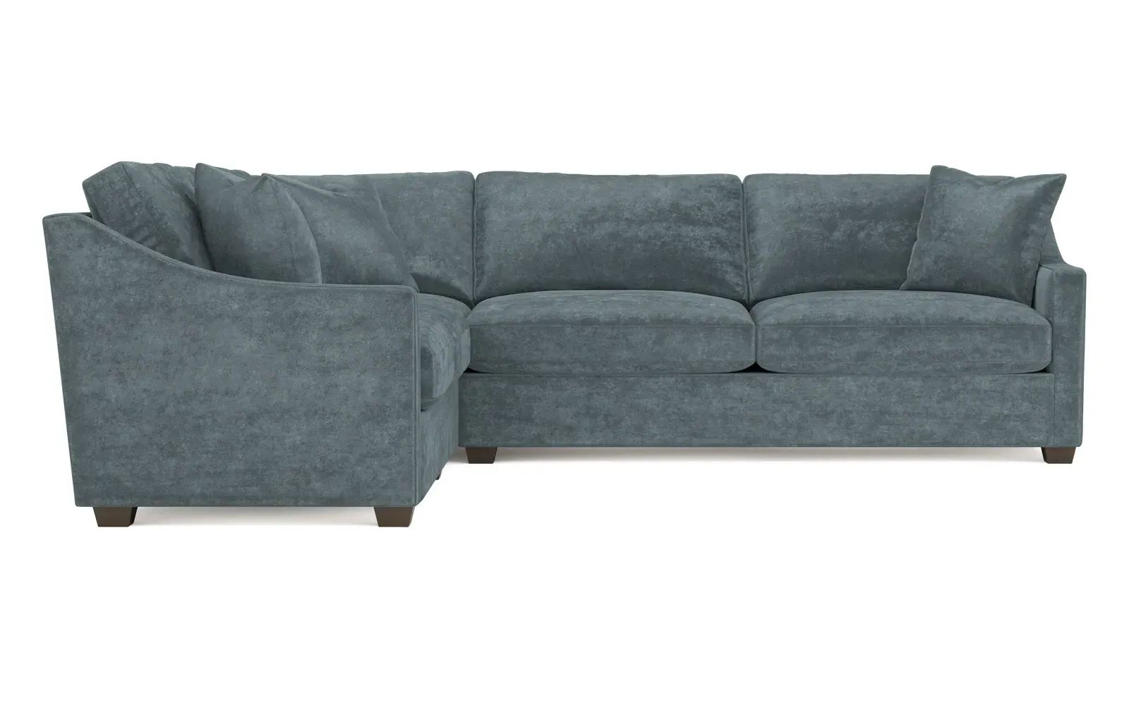 Avery L-Shaped Corner Sectional - Slate Blue