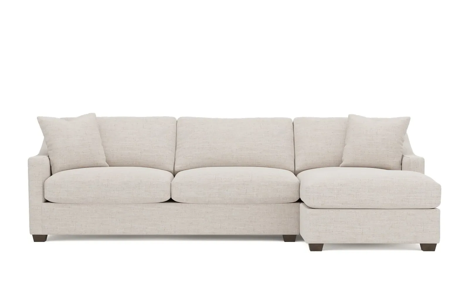 Avery Left Chaise Sectional - Heathered Cream