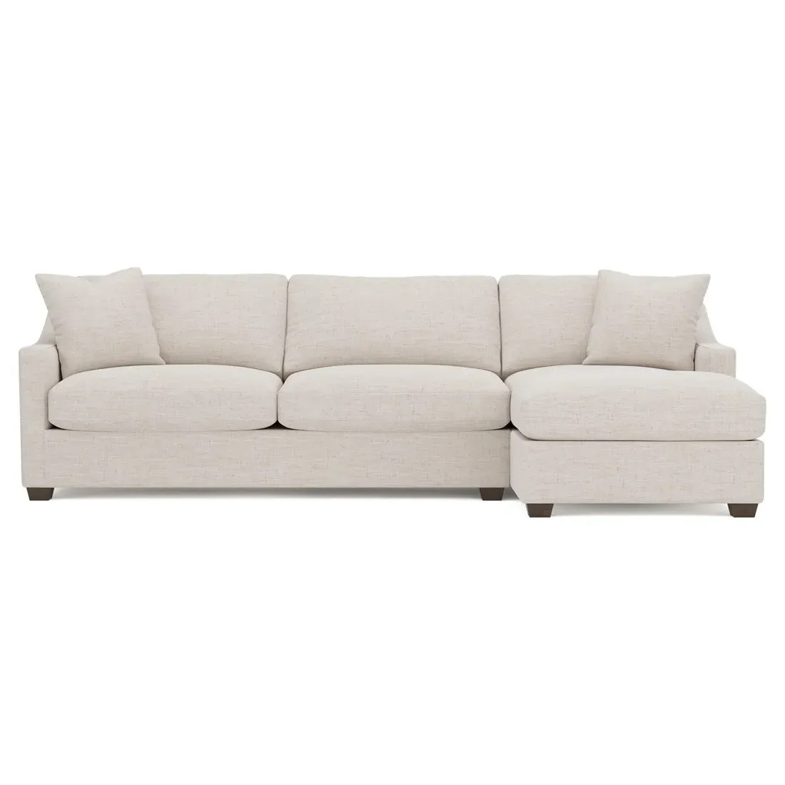 Avery Left Chaise Sectional - Heathered Cream