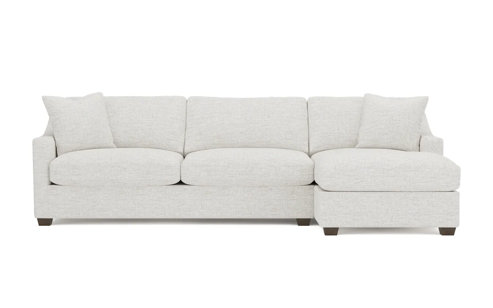 Avery Left Chaise Sectional - Heathered Ivory