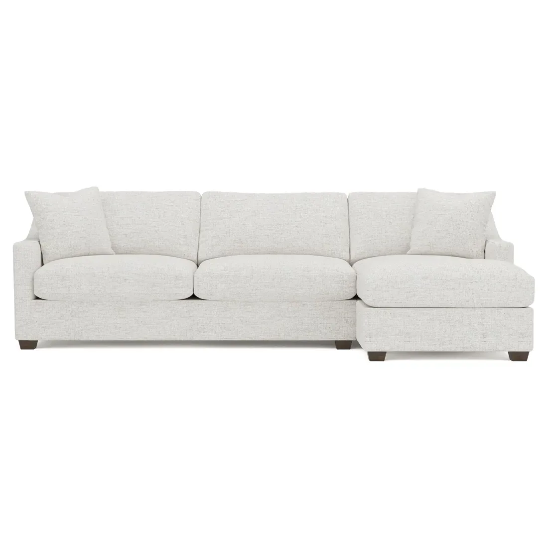 Avery Left Chaise Sectional - Heathered Ivory
