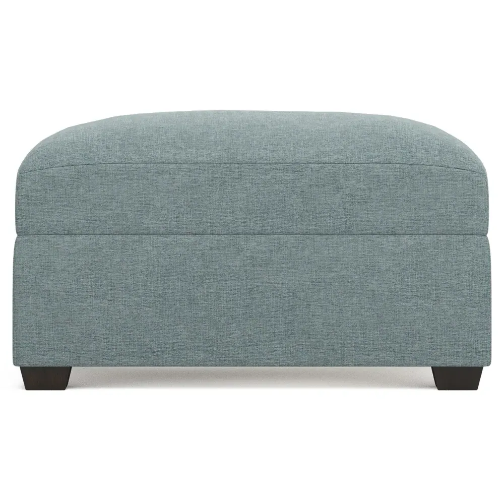 Avery Ottoman - Heathered Teal image