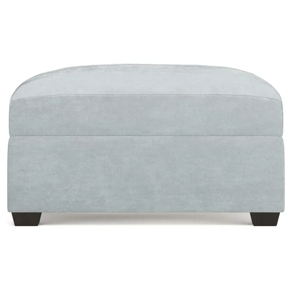 Avery Ottoman - Pale Blue image