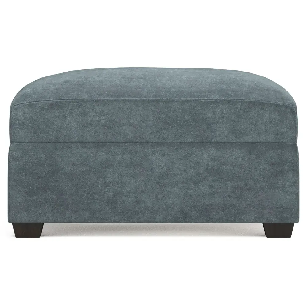 Avery Ottoman - Slate Blue image