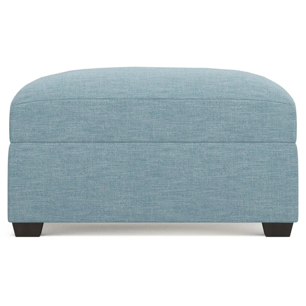 Avery Performance Ottoman - Eggshell Blue image