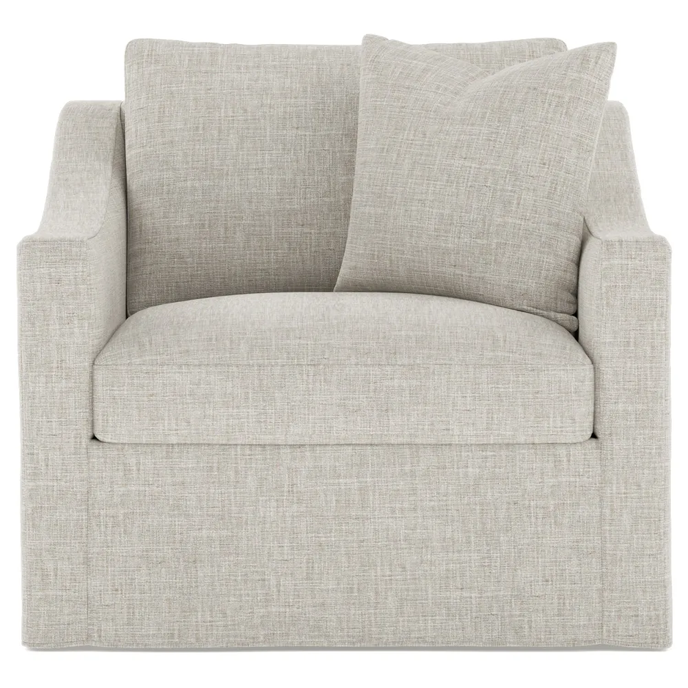 Avery Slipcovered Chair - Fog
