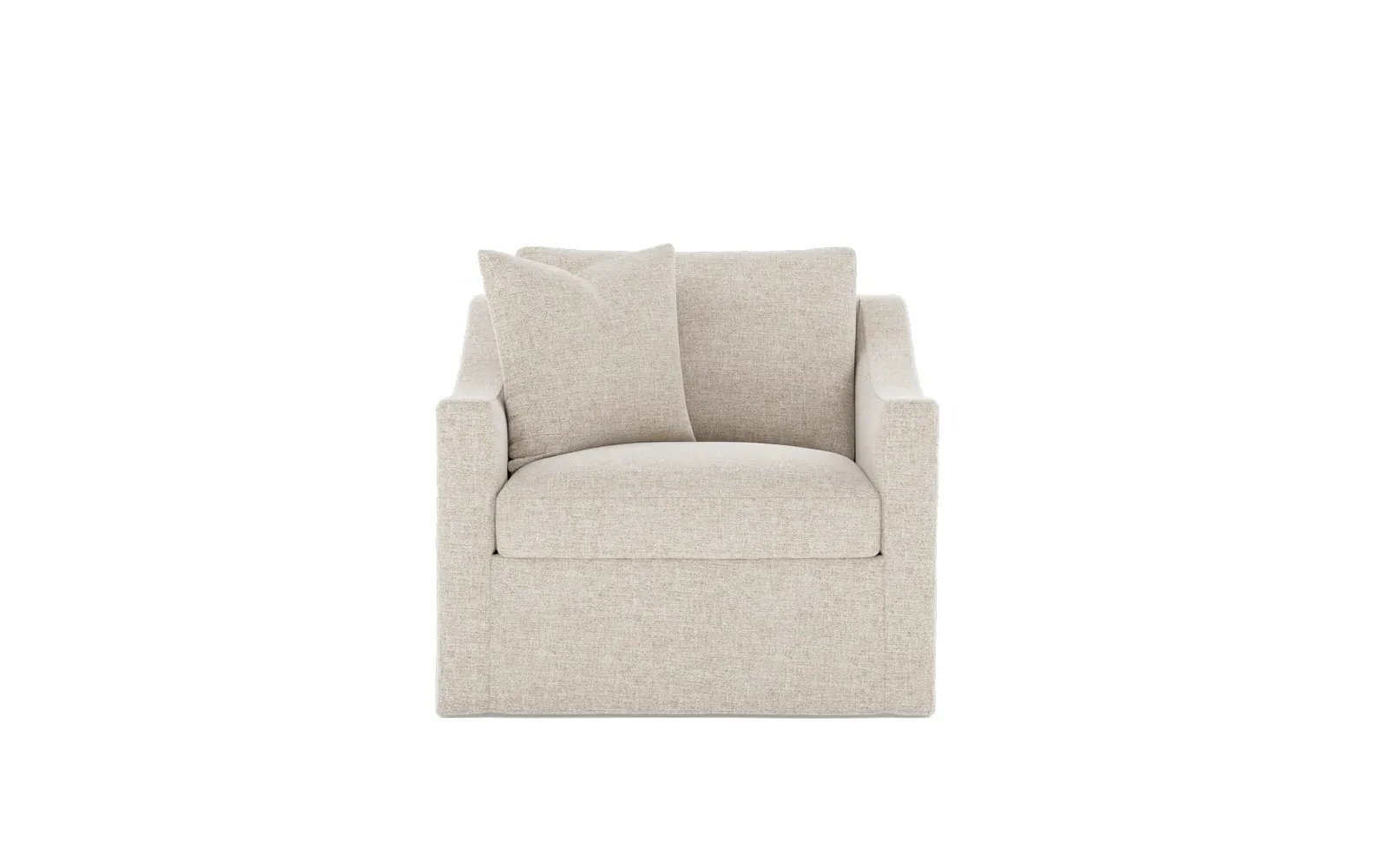 Avery Slipcovered Chair - Straw