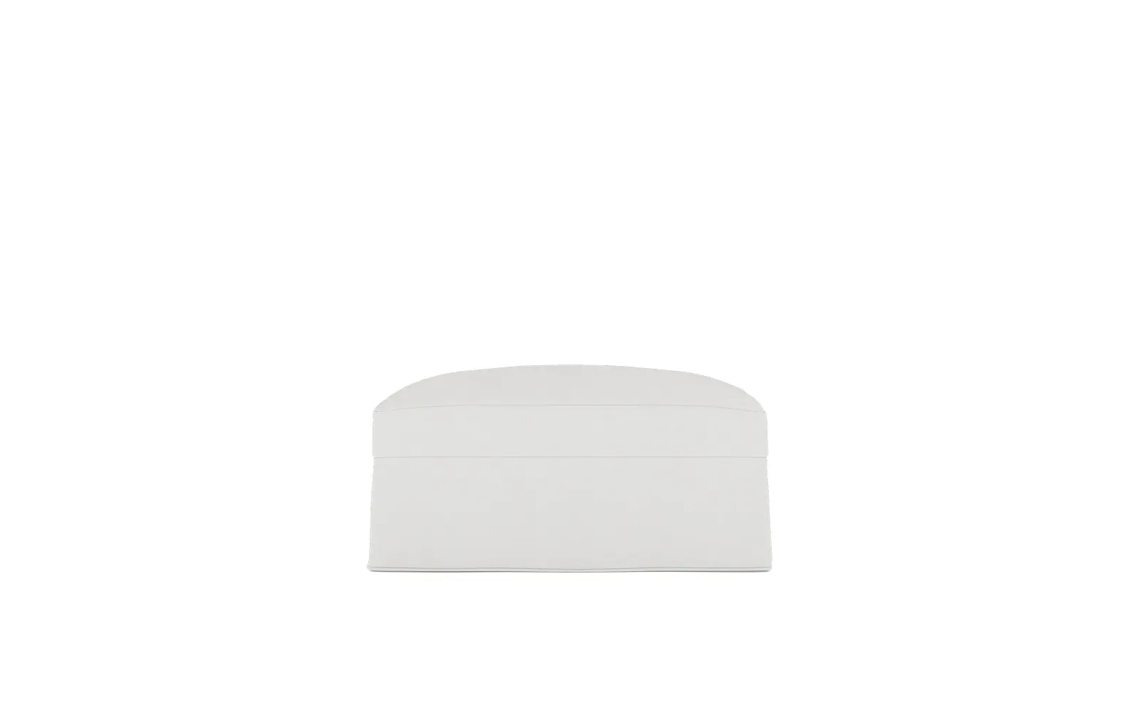 Avery Slipcovered Ottoman - Snow