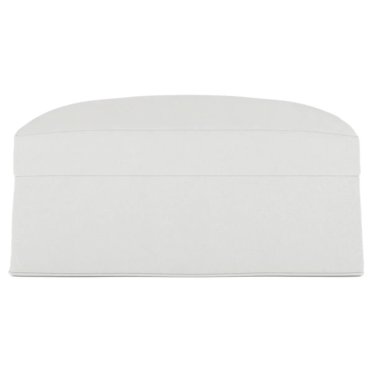 Avery Slipcovered Ottoman - Snow image