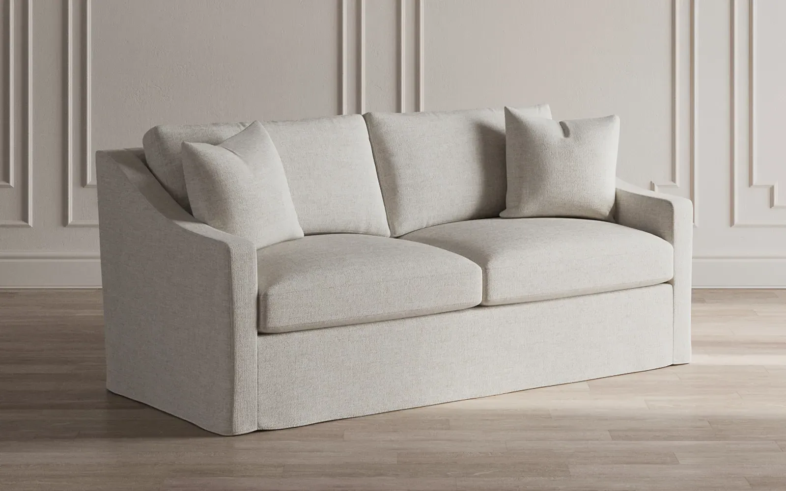 Avery Slipcovered Sofa - Fog