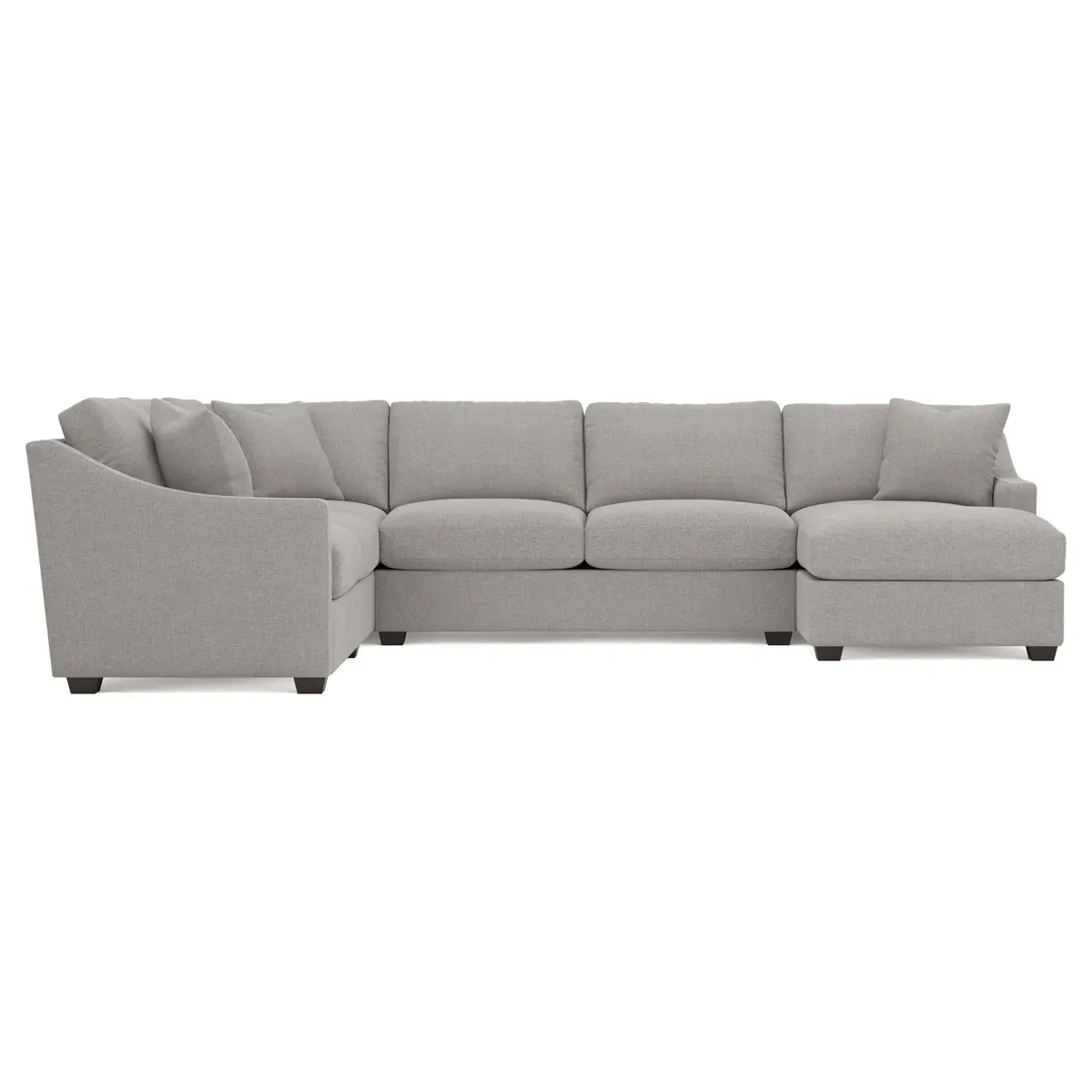 Avery U-Shaped Sectional Sofa with Left Chaise - Pebble image