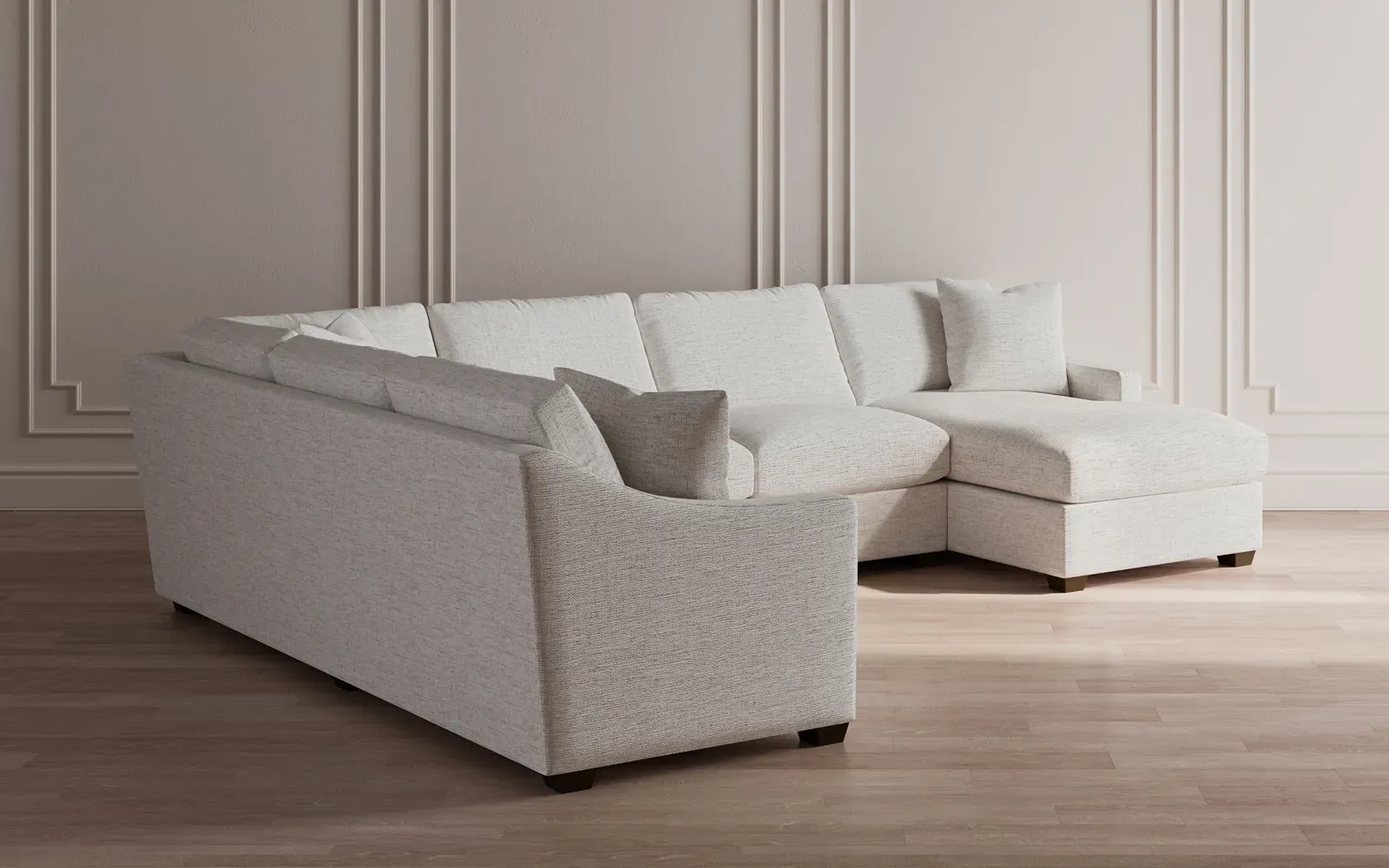 Avery U-Shaped Sectional Sofa with Left Chaise - Slate Blue