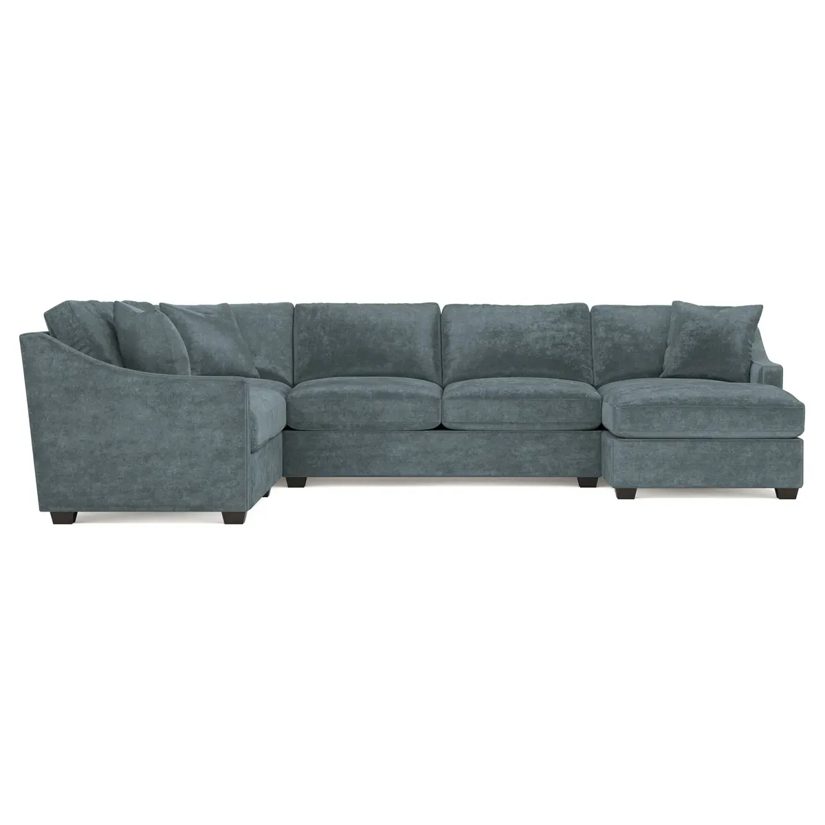 Avery U-Shaped Sectional Sofa with Left Chaise - Slate Blue