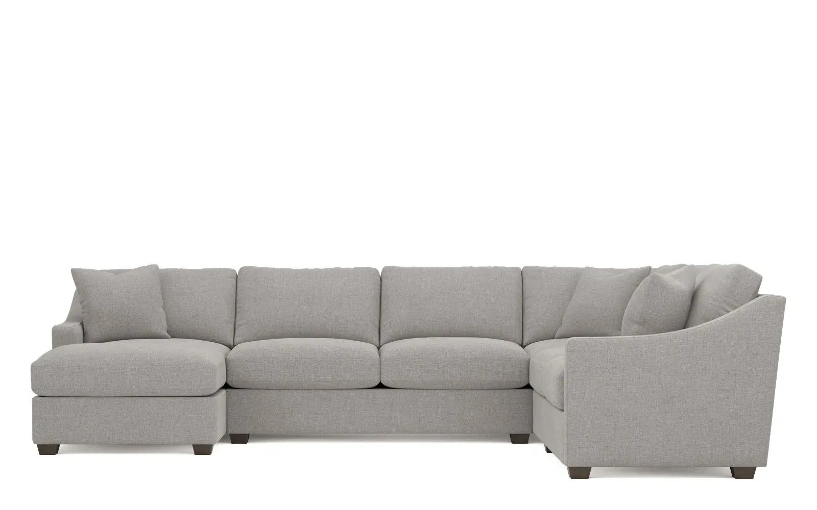 Avery U-Shaped Sectional Sofa with Right Chaise - Pebble