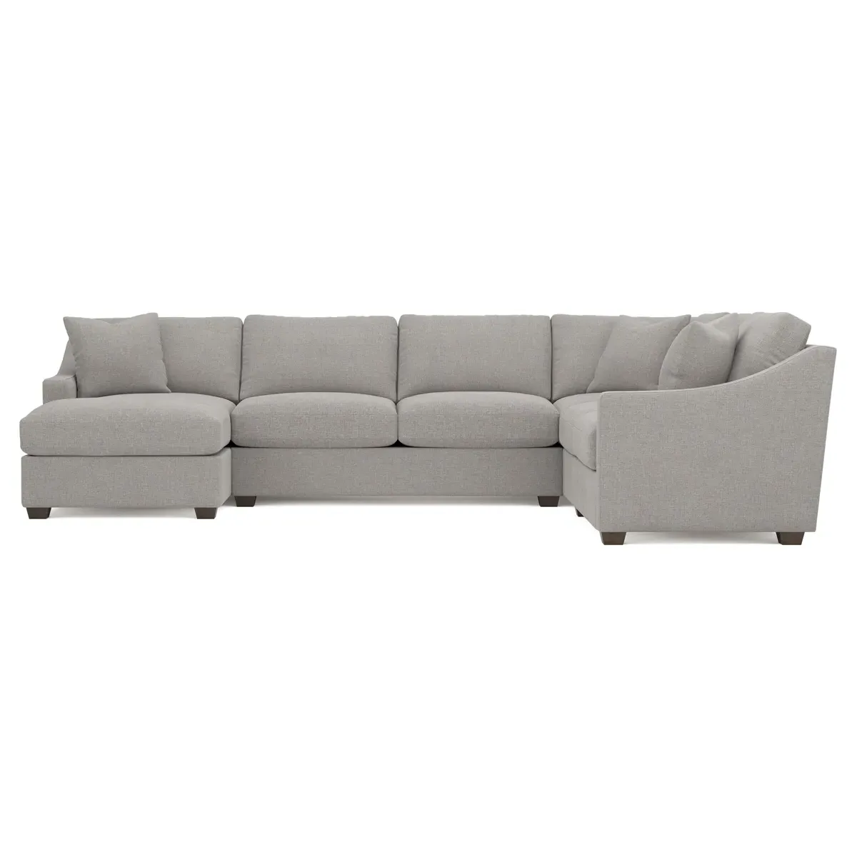 Avery U-Shaped Sectional Sofa with Right Chaise - Pebble