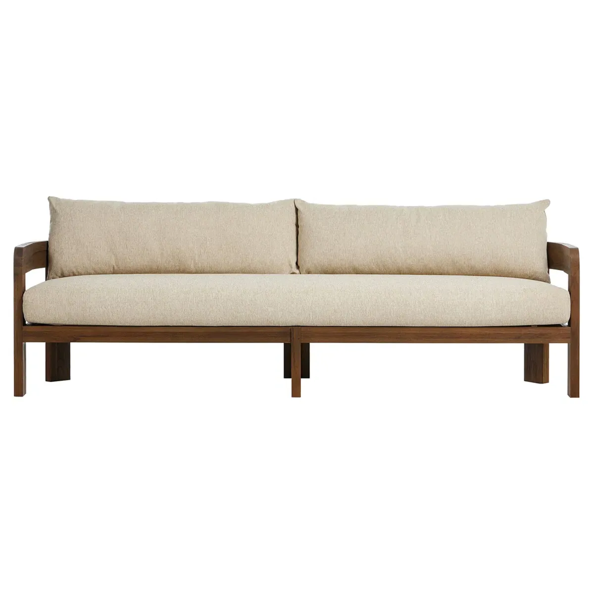 Aviel Outdoor Sofa - Beige, Teak