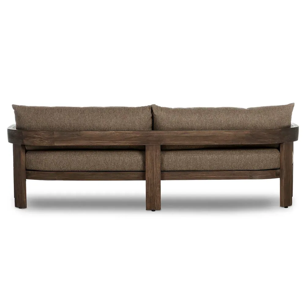Aviel Outdoor Sofa - Brown, Teak
