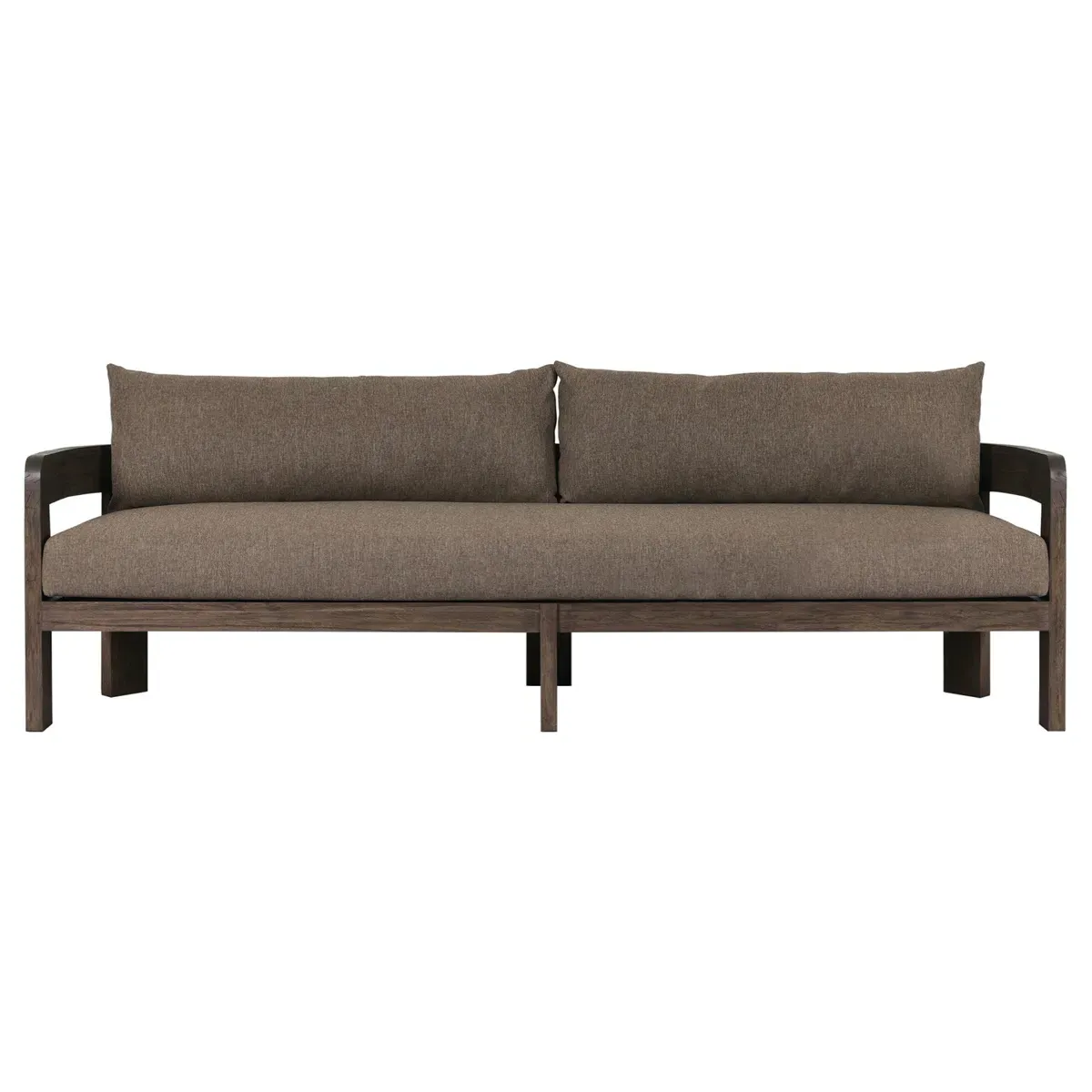 Aviel Outdoor Sofa - Brown, Teak