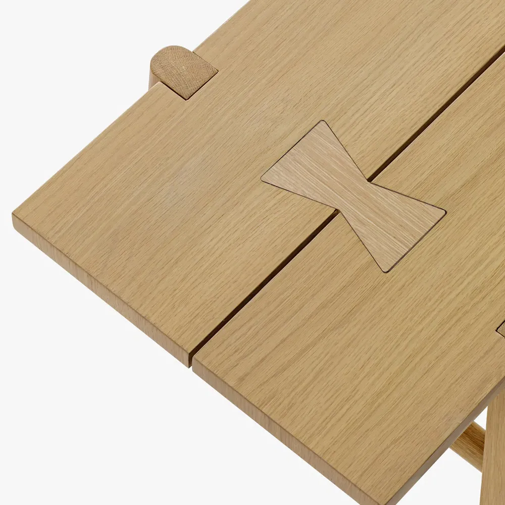 Aviva Oak Wood Dining Bench - Brown