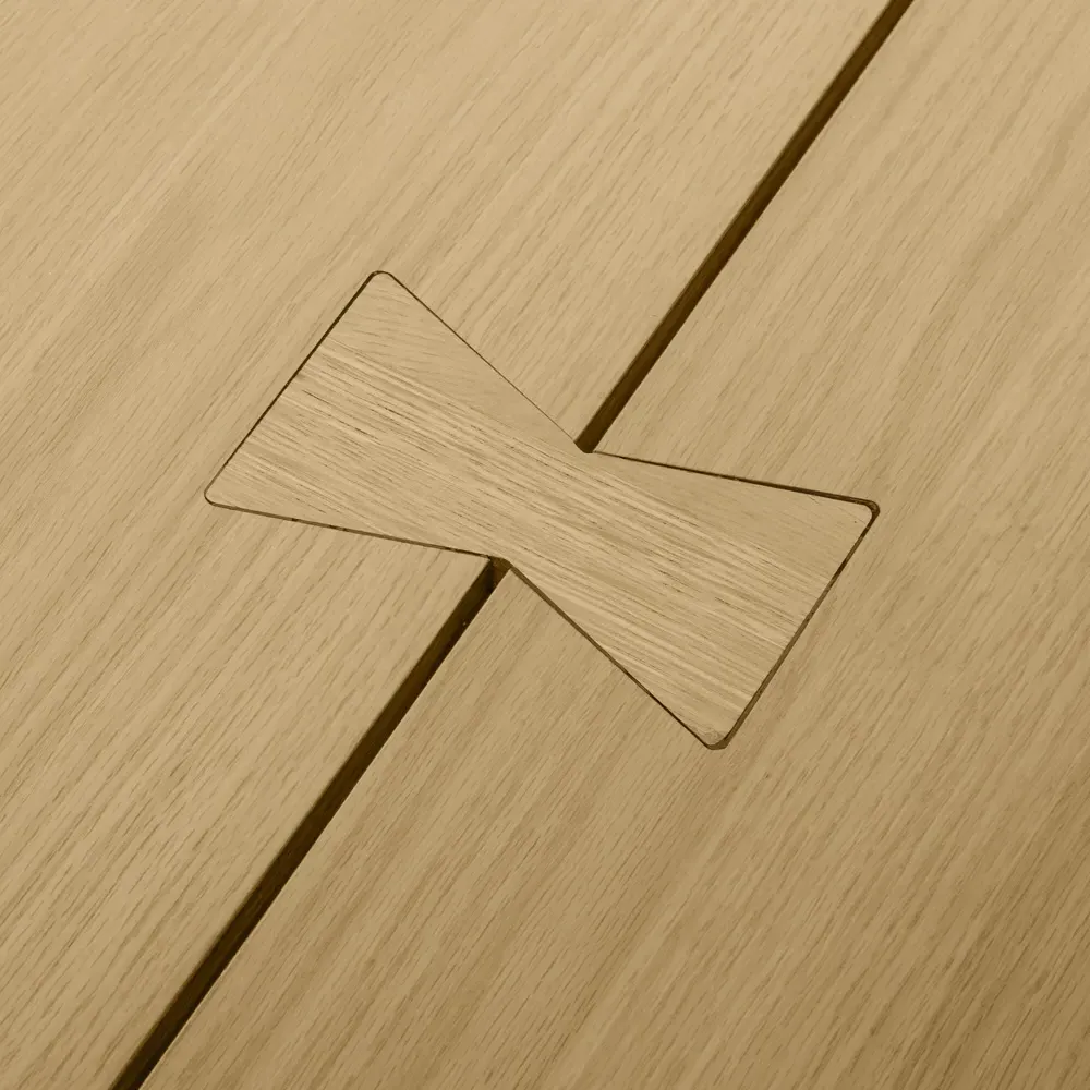 Aviva Oak Wood Dining Bench - Brown