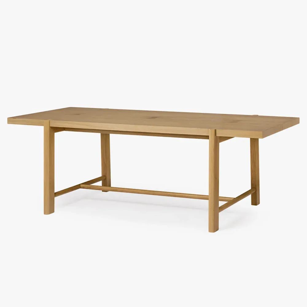 Aviva Oak Wood Dining Table - Brown