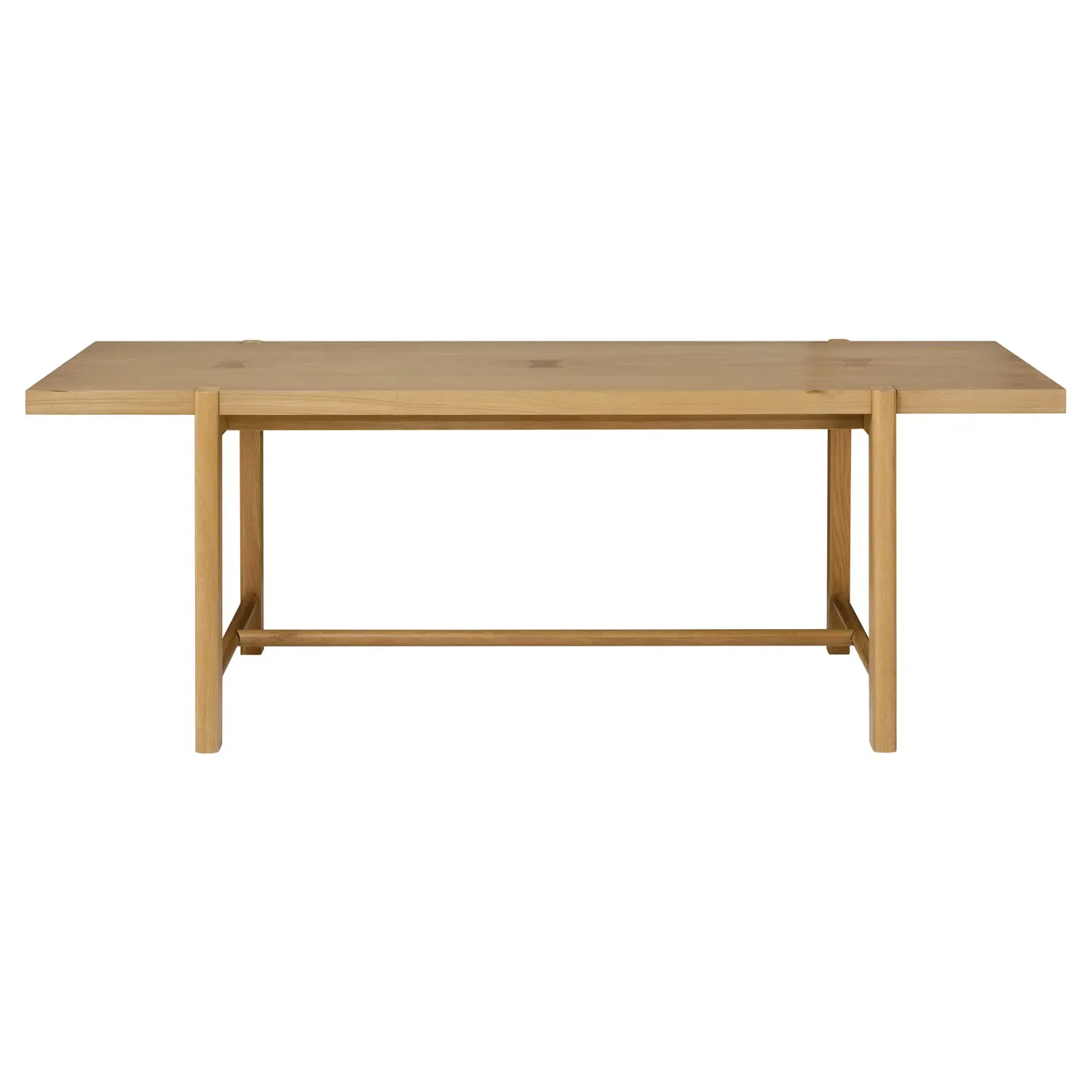 Aviva Oak Wood Dining Table - Brown