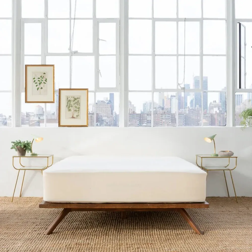 Avocado Cream Full Mattress Protector - Ivory, Organic Cotton