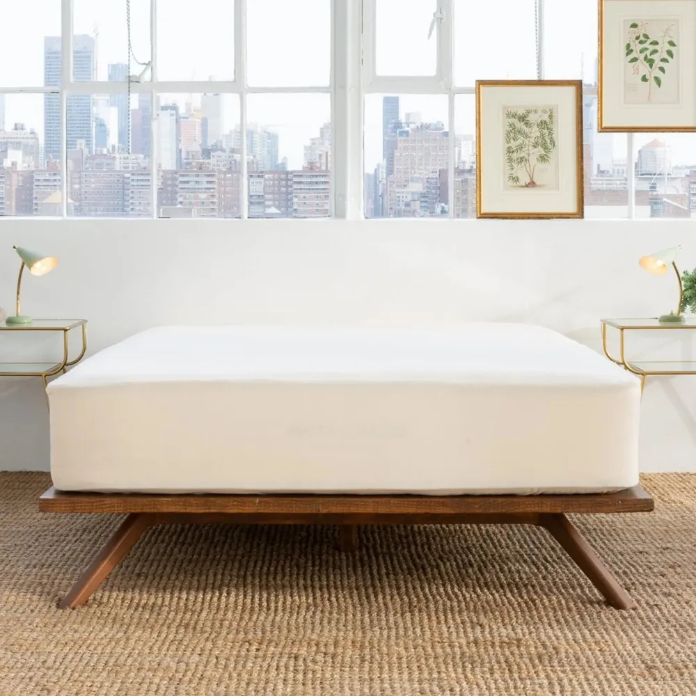 Avocado Cream Full Mattress Protector - Ivory, Organic Cotton