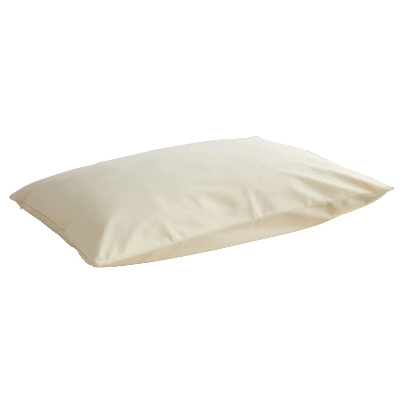 Avocado Cream Standard Pillow Protector - Ivory, Organic Cotton
