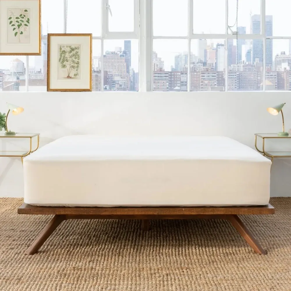 Avocado Cream Twin Waterproof Mattress Protector - Ivory