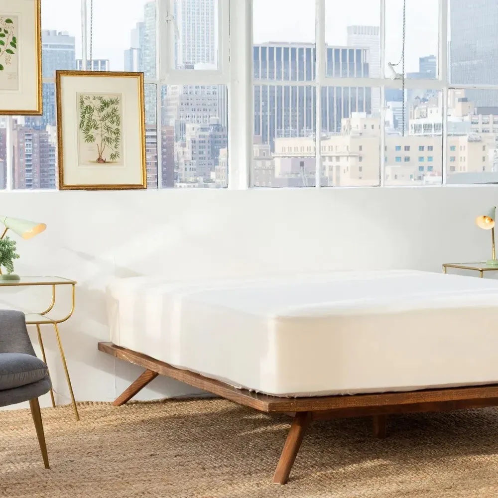 Avocado Cream Twin Waterproof Mattress Protector - Ivory