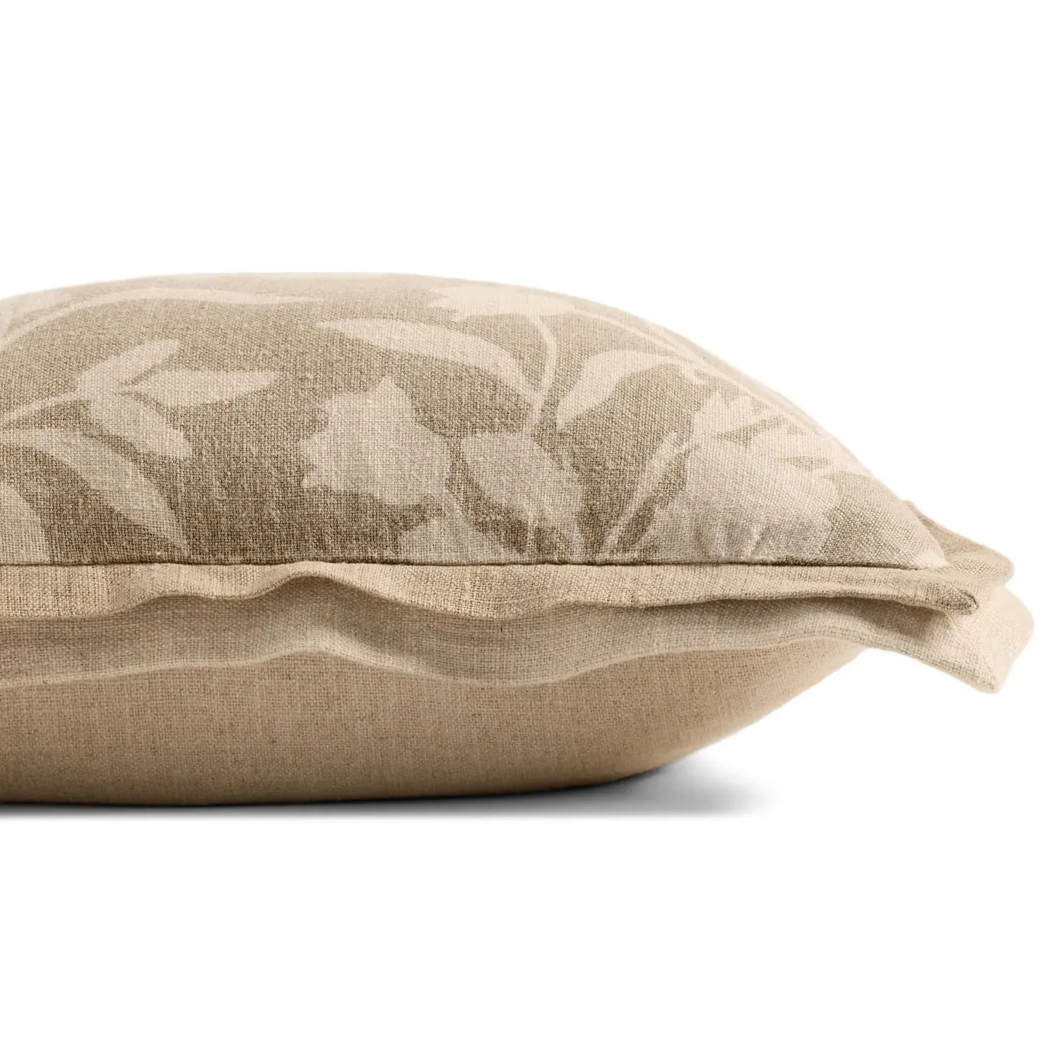 Ayana 18x18 Floral Throw Pillow - Natural, Cotton