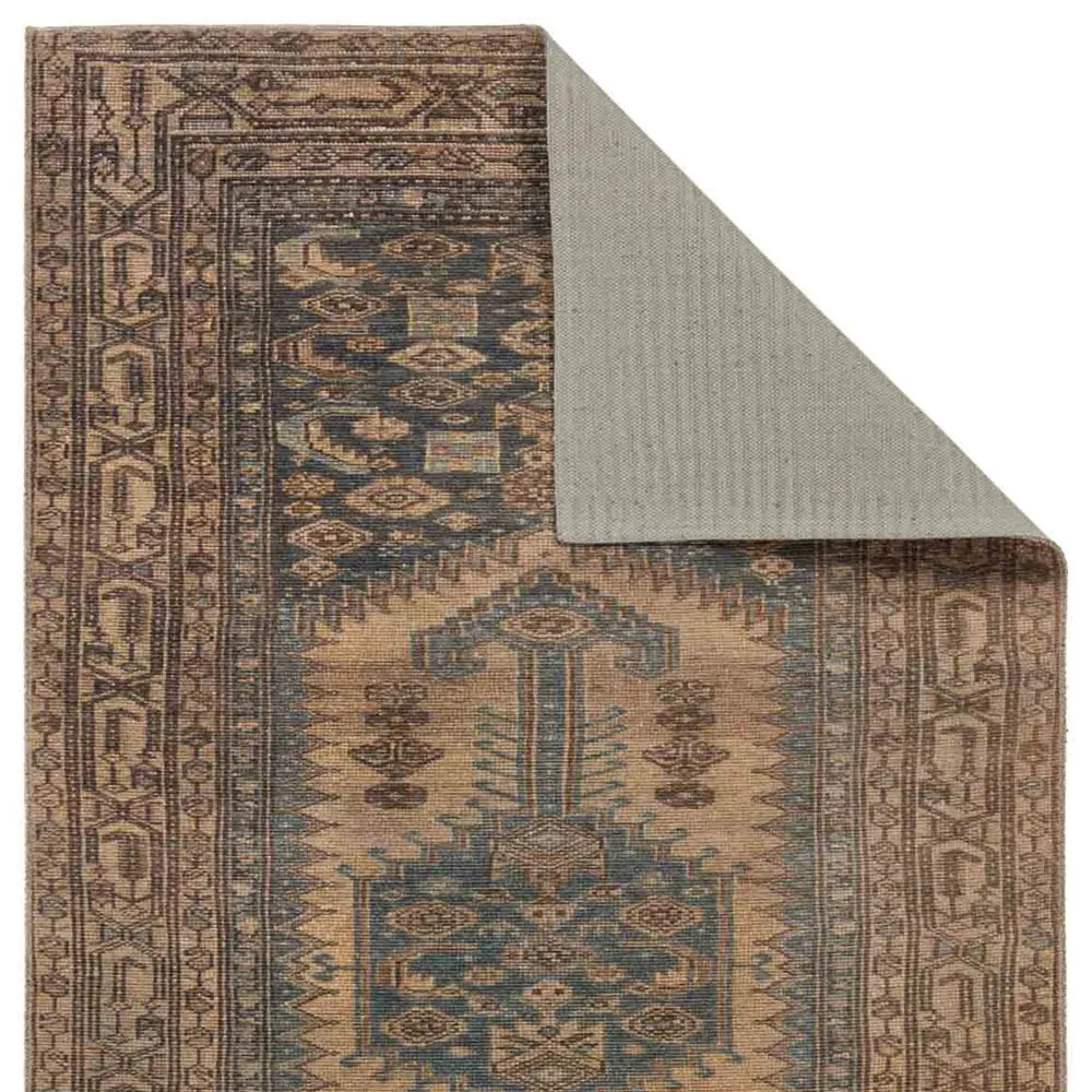 Ayden Ushak Patterned Rug - Brown, Polyester