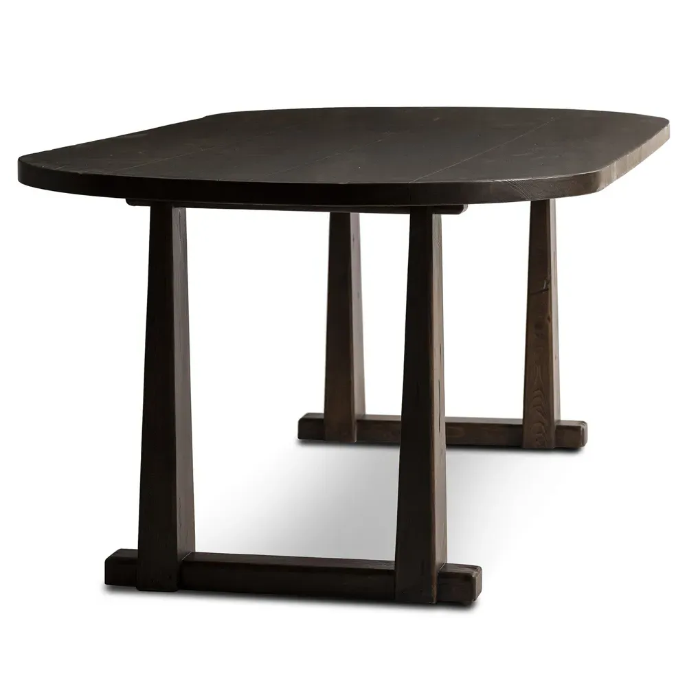 Ayla Oval Dining Table - Aged Pine