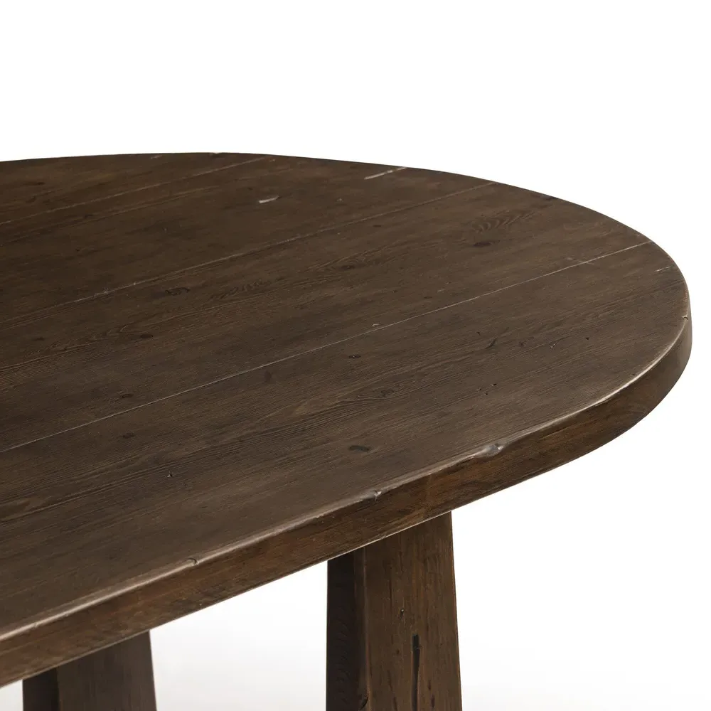 Ayla Oval Dining Table - Aged Pine