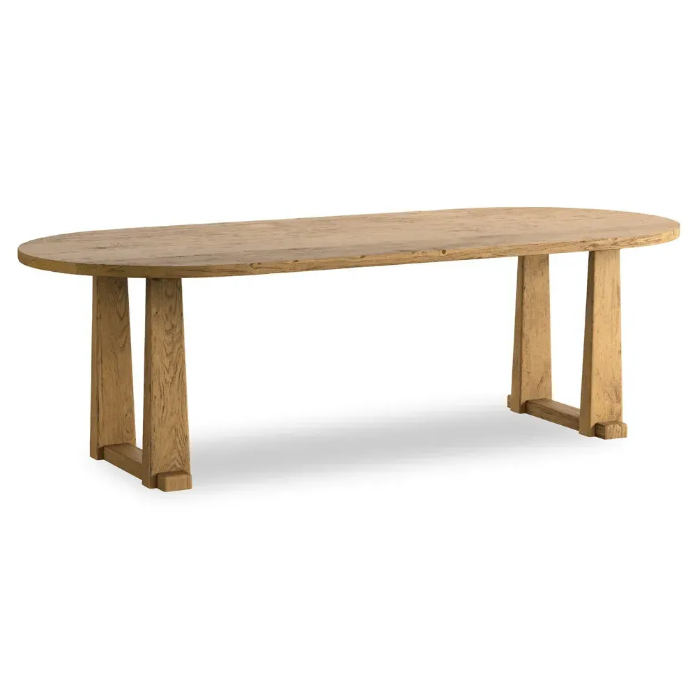 Ayla Oval Dining Table - Worn Oak