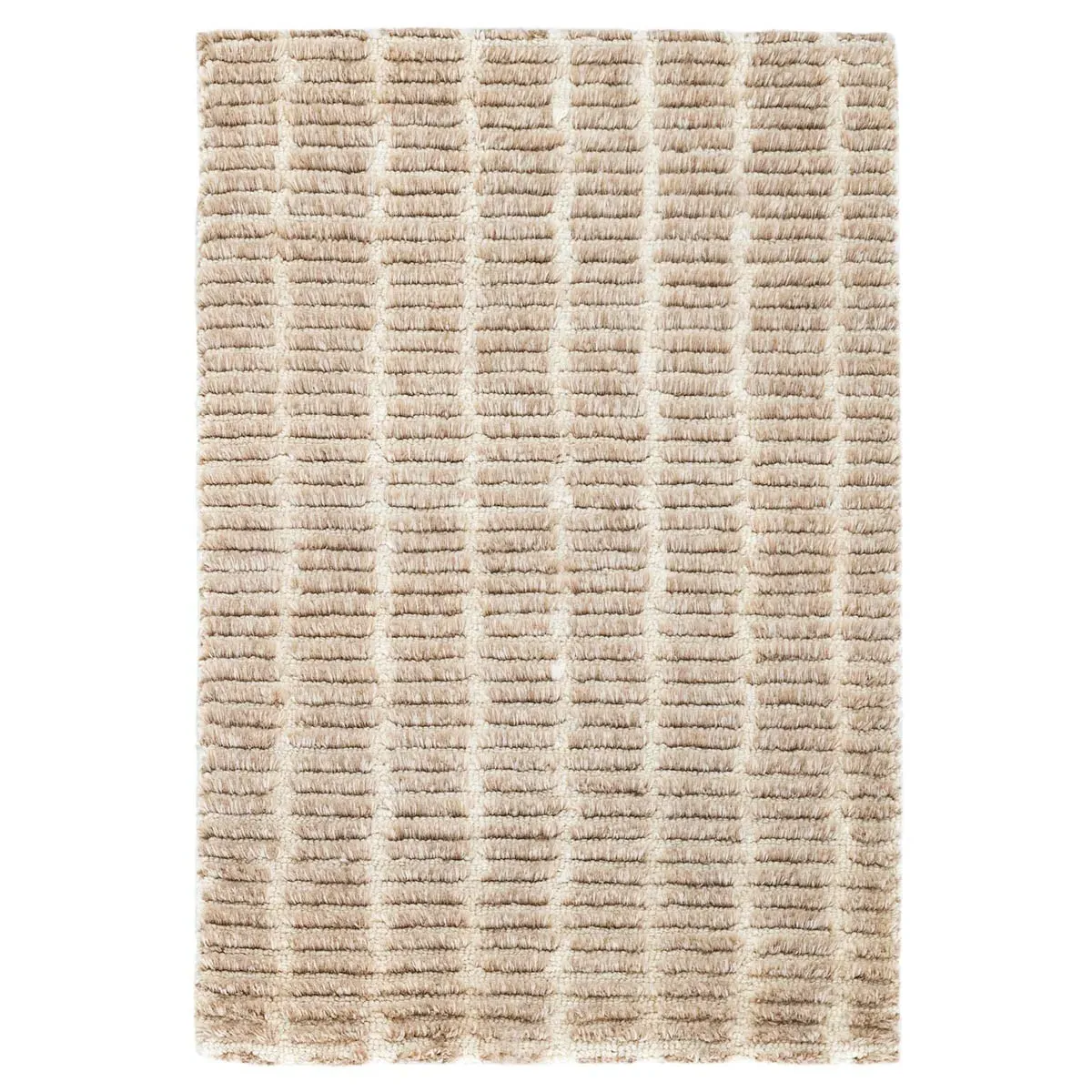 Ayla Textured Solid Rug - Brown, Wool