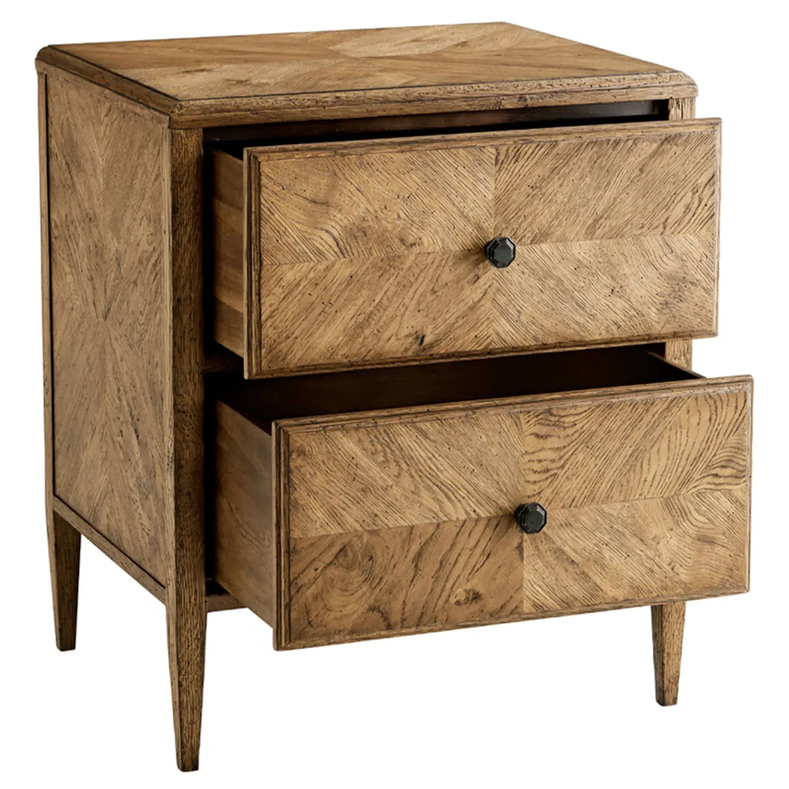 Ayra 2 Drawer Nightstand - Dawn, Oak