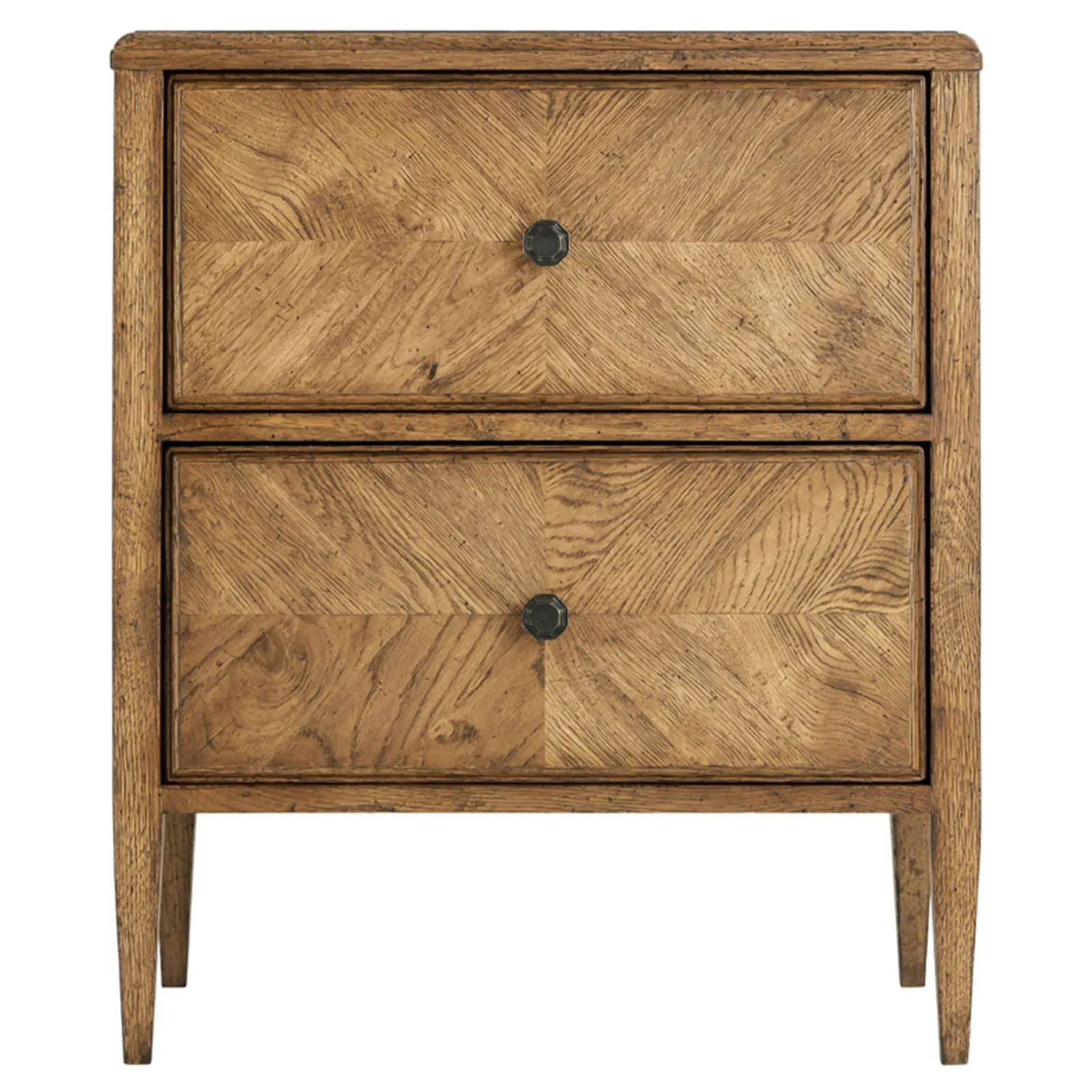 Ayra 2 Drawer Nightstand - Dawn, Oak