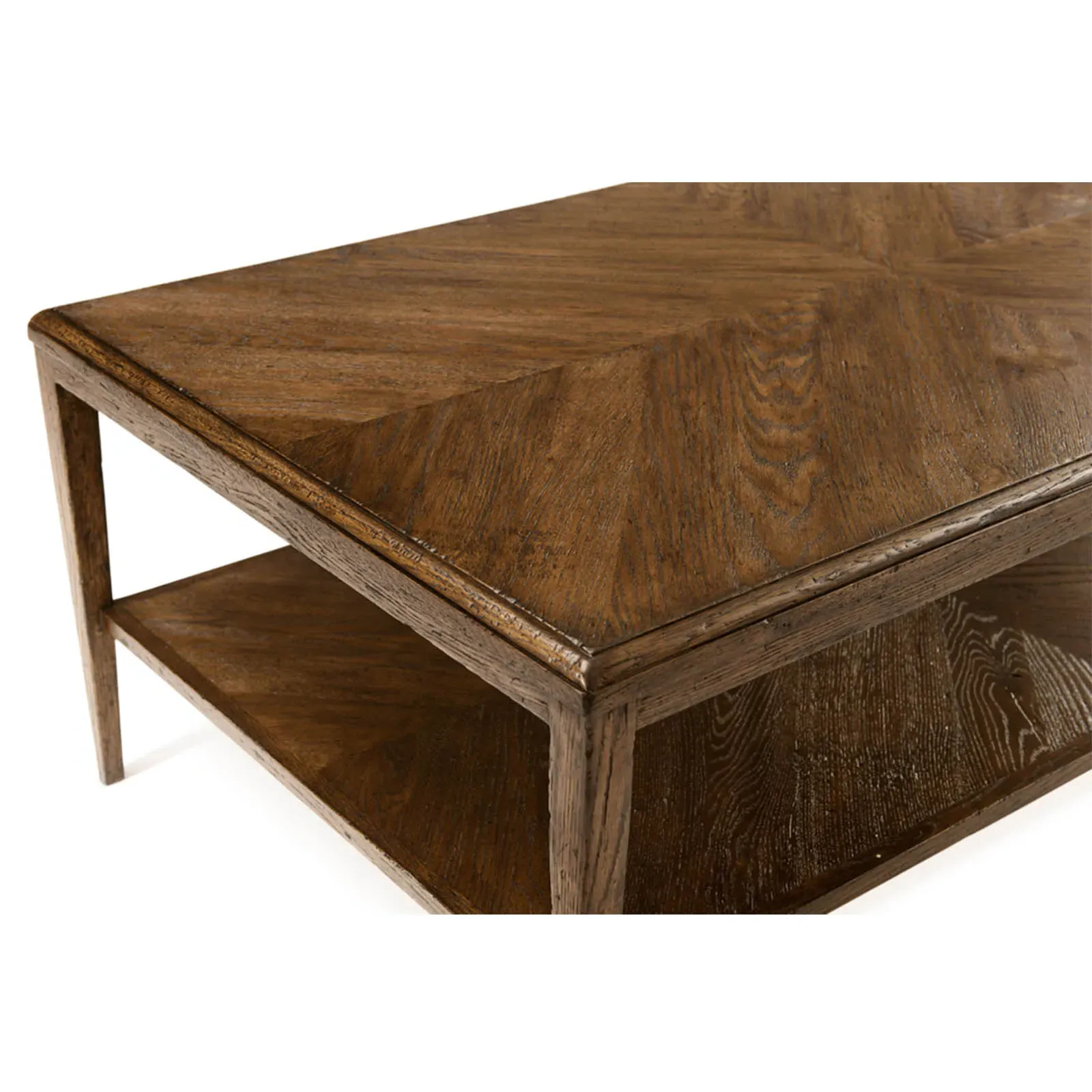 Ayra 2 Tier Rectangular Coffee Table - Dusk, Oak