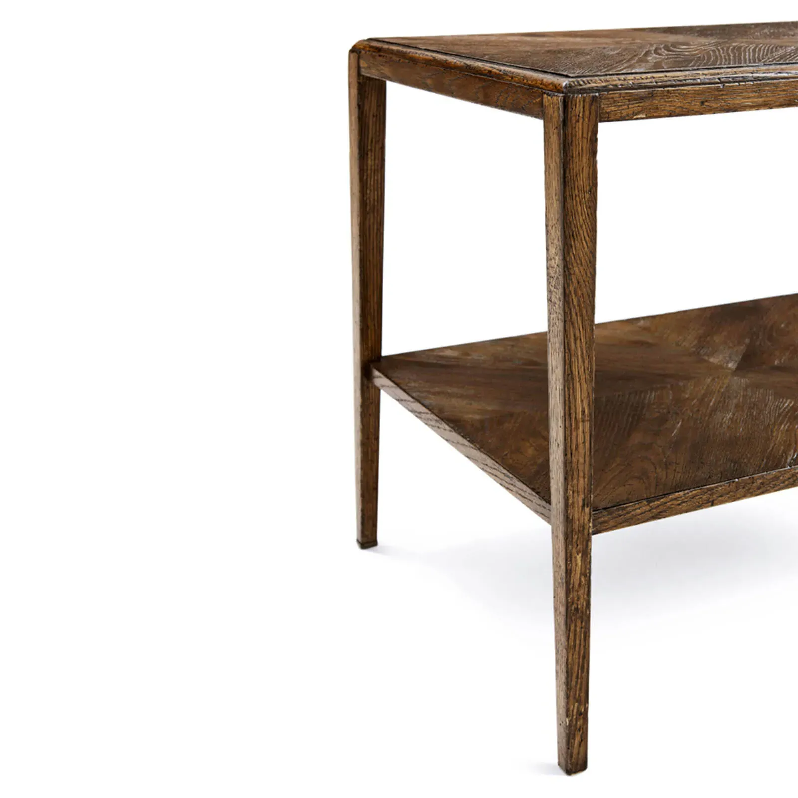 Ayra 2 Tier Rectangular Side Table - Dusk, Oak