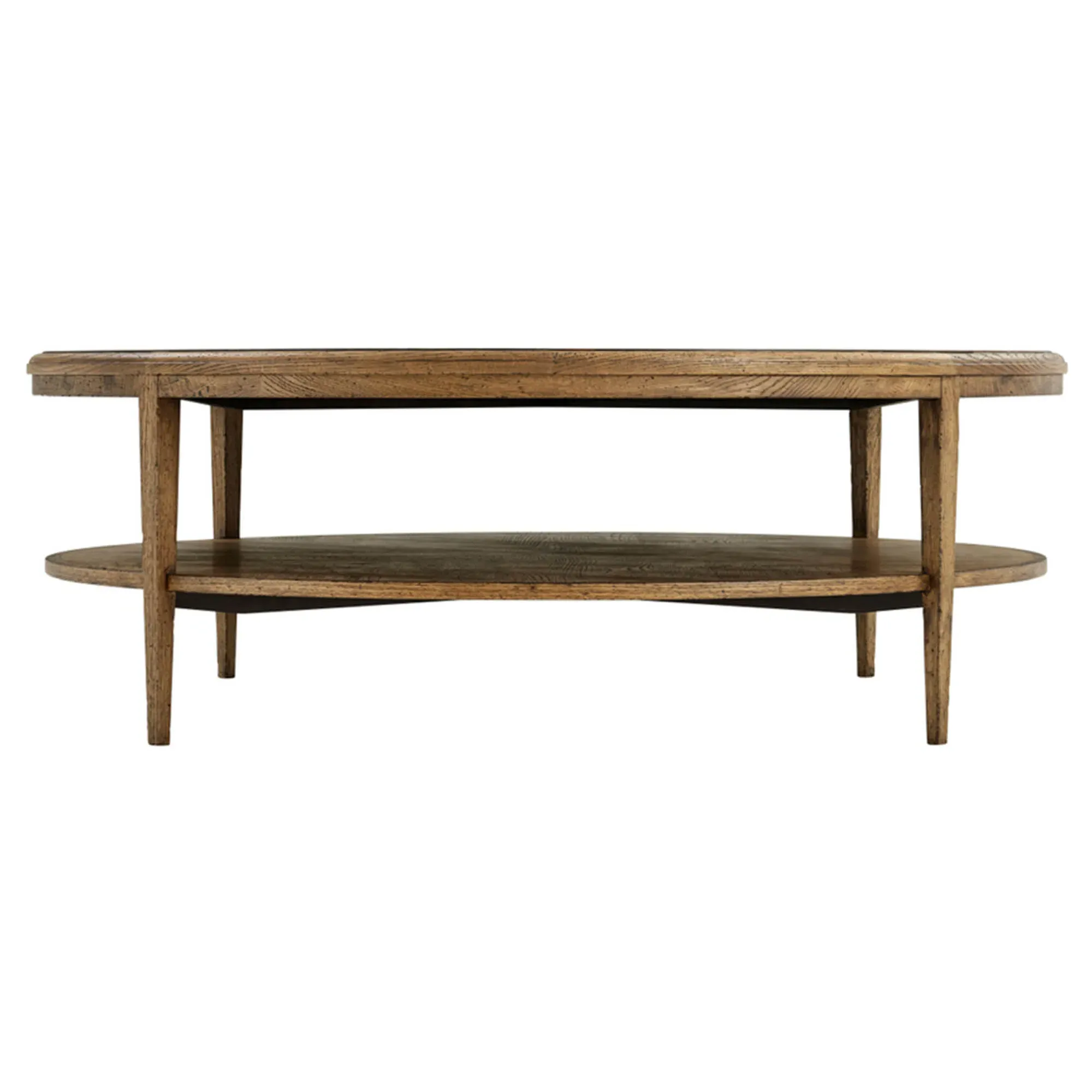 Ayra 2 Tier Round Coffee Table - Dawn, Oak Wood