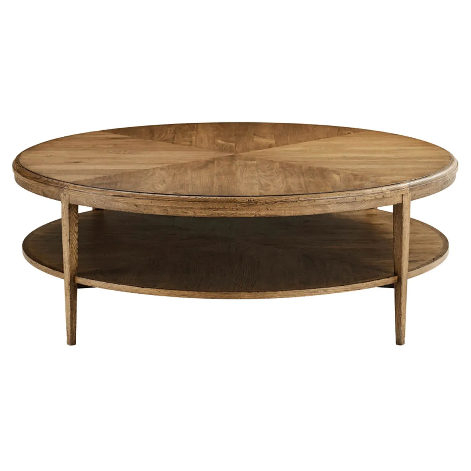 Ayra 2 Tier Round Coffee Table - Dawn, Oak Wood