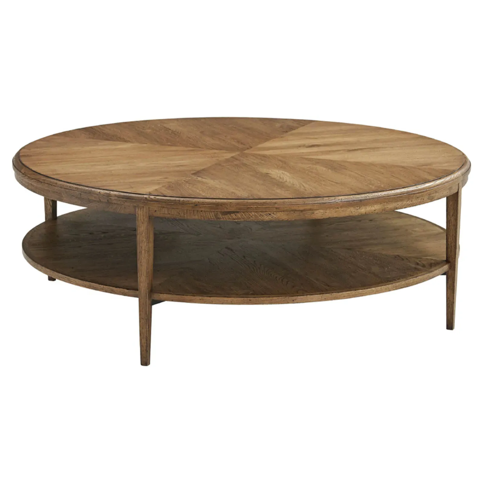 Ayra 2 Tier Round Coffee Table - Dawn, Oak Wood